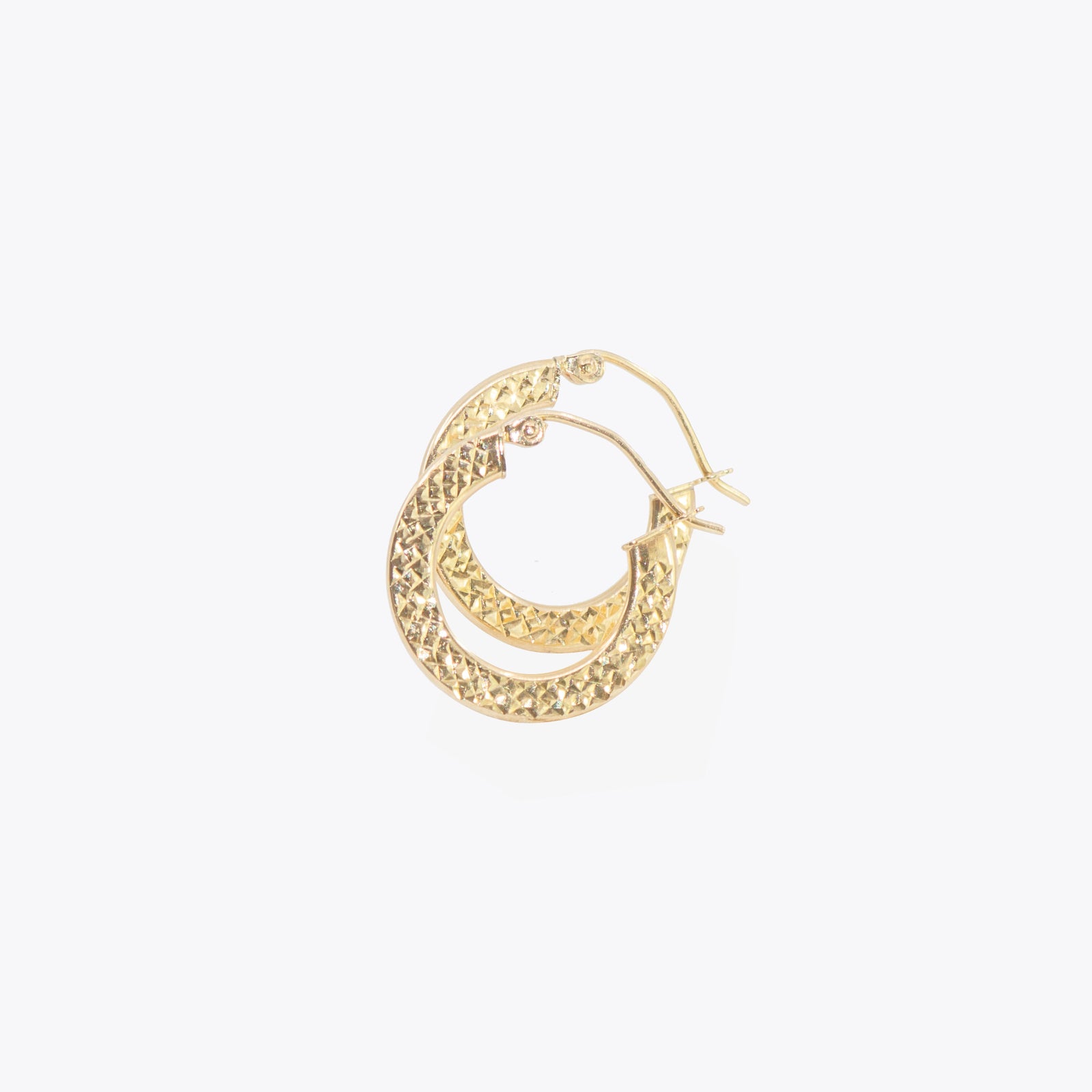 Mini Diamond Cut Hoops