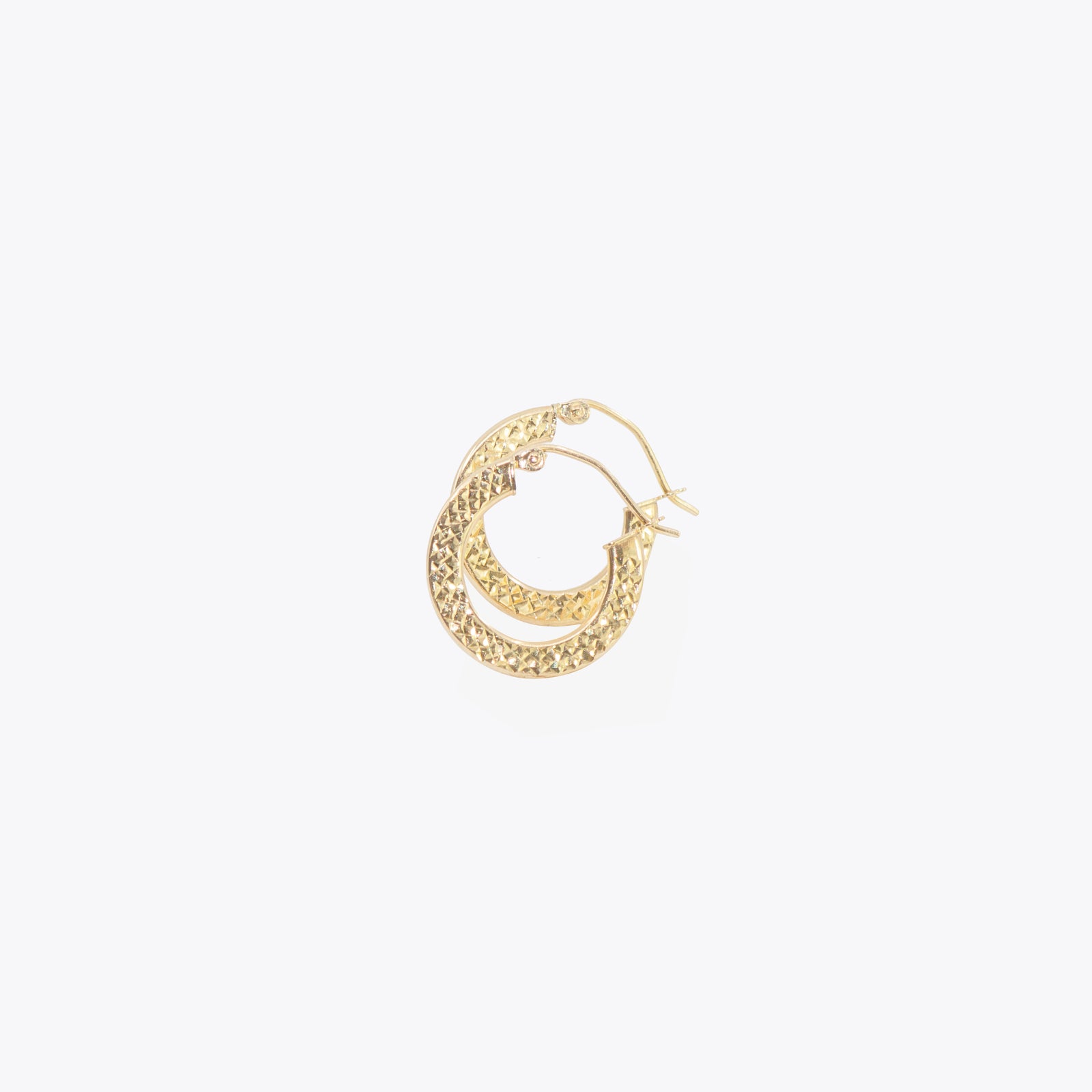 Mini Diamond Cut Hoops