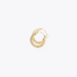 Mini Diamond Cut Hoops